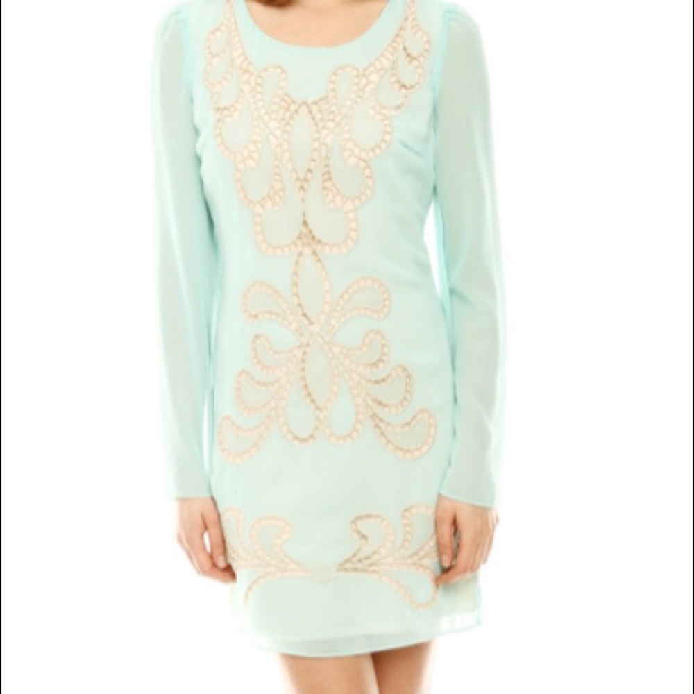 Arc & Co A Line Bell Sleeve Dress, Size Large